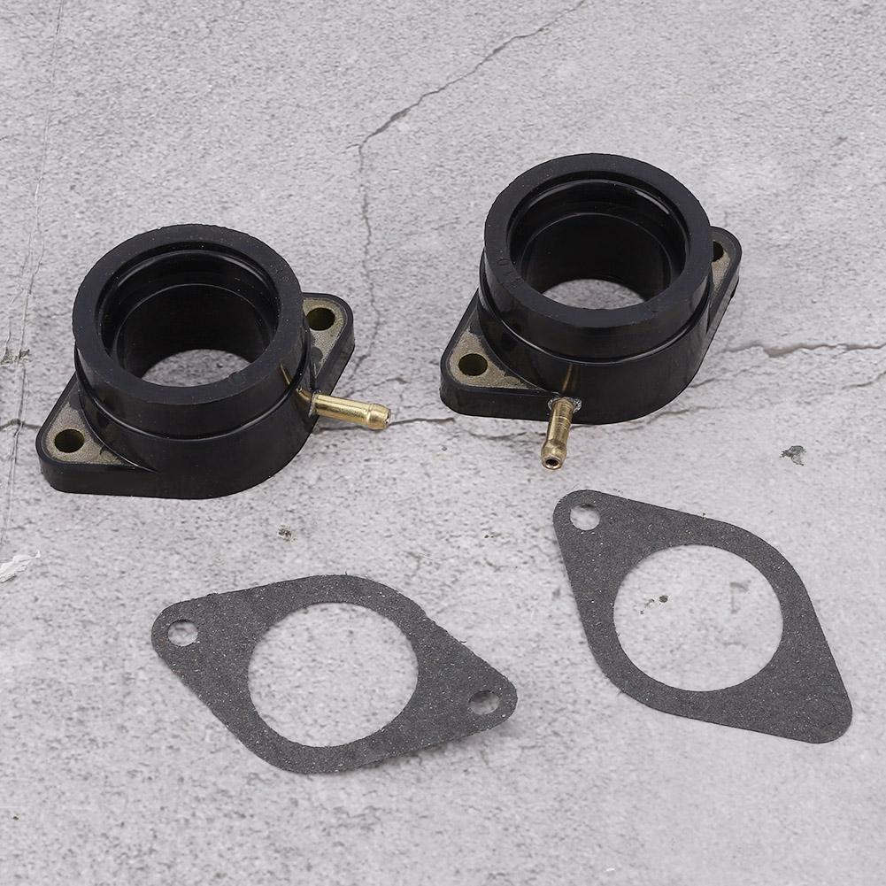 1 Pair Carb Holders Intake Manifold Boots Gaskets Standard Fit for Yamaha XS400 1977 1981