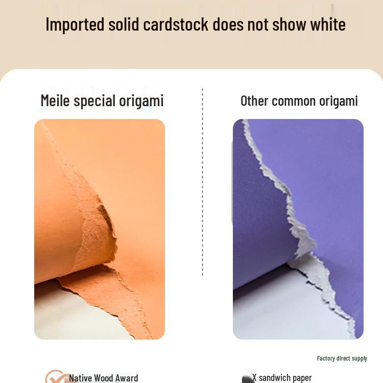 Children's A4 Colored Cardstock for Origami and Crafting