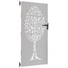 Garden Gate 85 X 175 Cm Corten Steel Tree Design