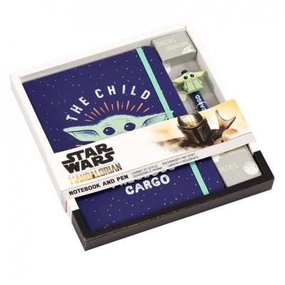 Notizbuch und Stift - Star Wars - The Mandalorian - Schwarz - A5 - Unisex