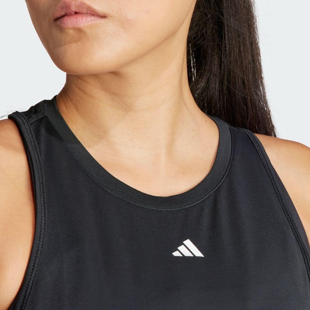 adidas Diseñado Para Entrenar Top Sin Mangas Transpirable Tops de Mujer Negro IQ2652