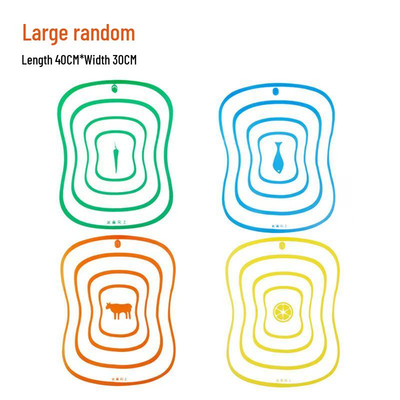 Clear Frosted Irregular Mini Hanging Cutting Board Sheet for Fruits Large Random Color *1