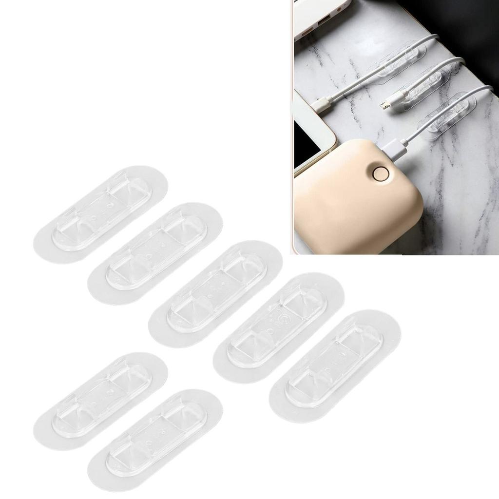 40Pcs Adhesive Cable Clips Punch Adhesive Wire Holders Cord Clips for Home Car Desk