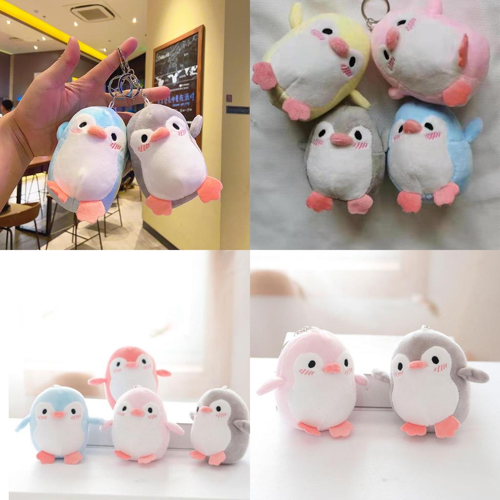 Cute Penguin Plush Toy Pendant For Children's Backpacks And Suitcases 12cm Blue