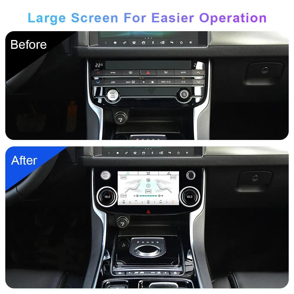 7" For 16-20 Jaguar XE XEL XF XFL F-PACE A/C LCD Air Conditioning Control Screen
