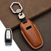 Leather Car Key Case Cover for  A4 A4L A5 Q5 Q7 TT 2016 2017 Key  2016 2017 20 18 Styling Accessories