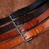 3.8Cm Wide Whole Cowhide Cut First Layer Cowhide Men'S Belt Retro Leather Pin Buckle Jeans Belt Men'S