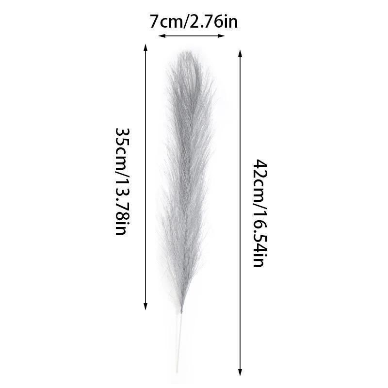 10/30Pcs Fluffy Pampas Grass Artificial Flowers Decoration for Wedding Boho Bouquet Party Home Vase Decor Fake Plant Reed Flower