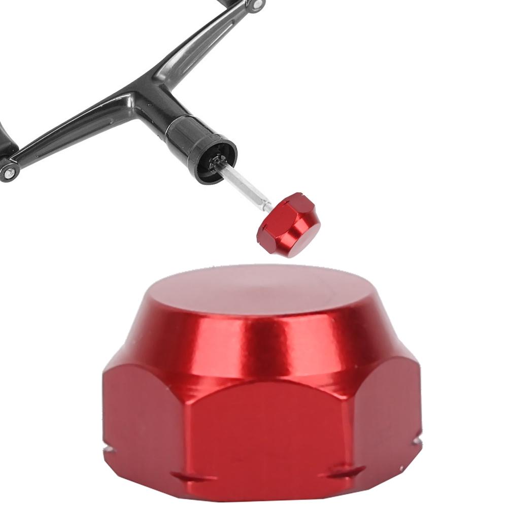 

2 шт. Прочная крышка гайки винта M8 из алюминиевого сплава для аксессуара рукоятки рыболовной катушки(красный L)