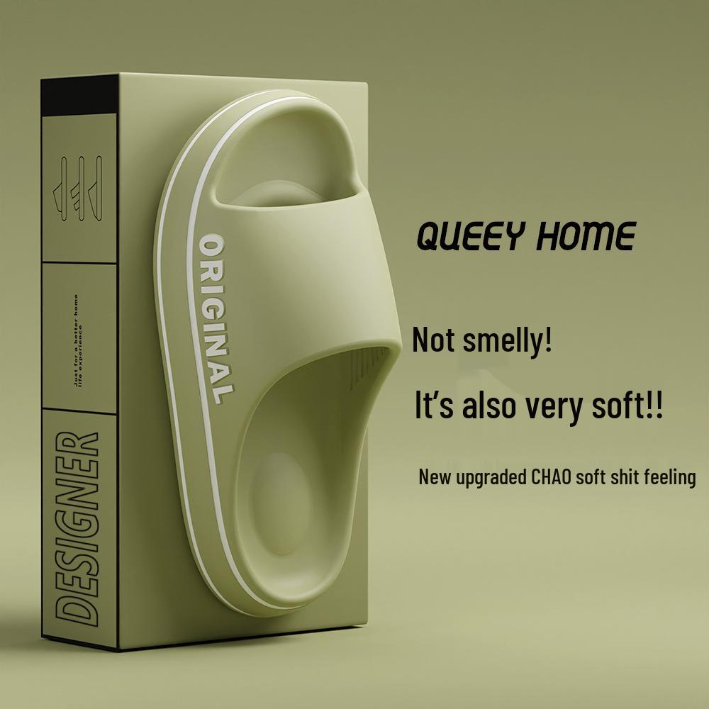 Women's Non-Slip Bathroom Slippers - Summer Indoor Cool Thick-Sole Slippers for Couples