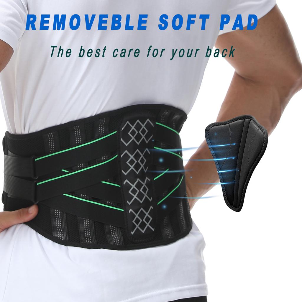 Sport Lumbar Support, Breathable Waist Brace Support Strap With Adjustable And Soft Pad For Running,Fitness, Workouts