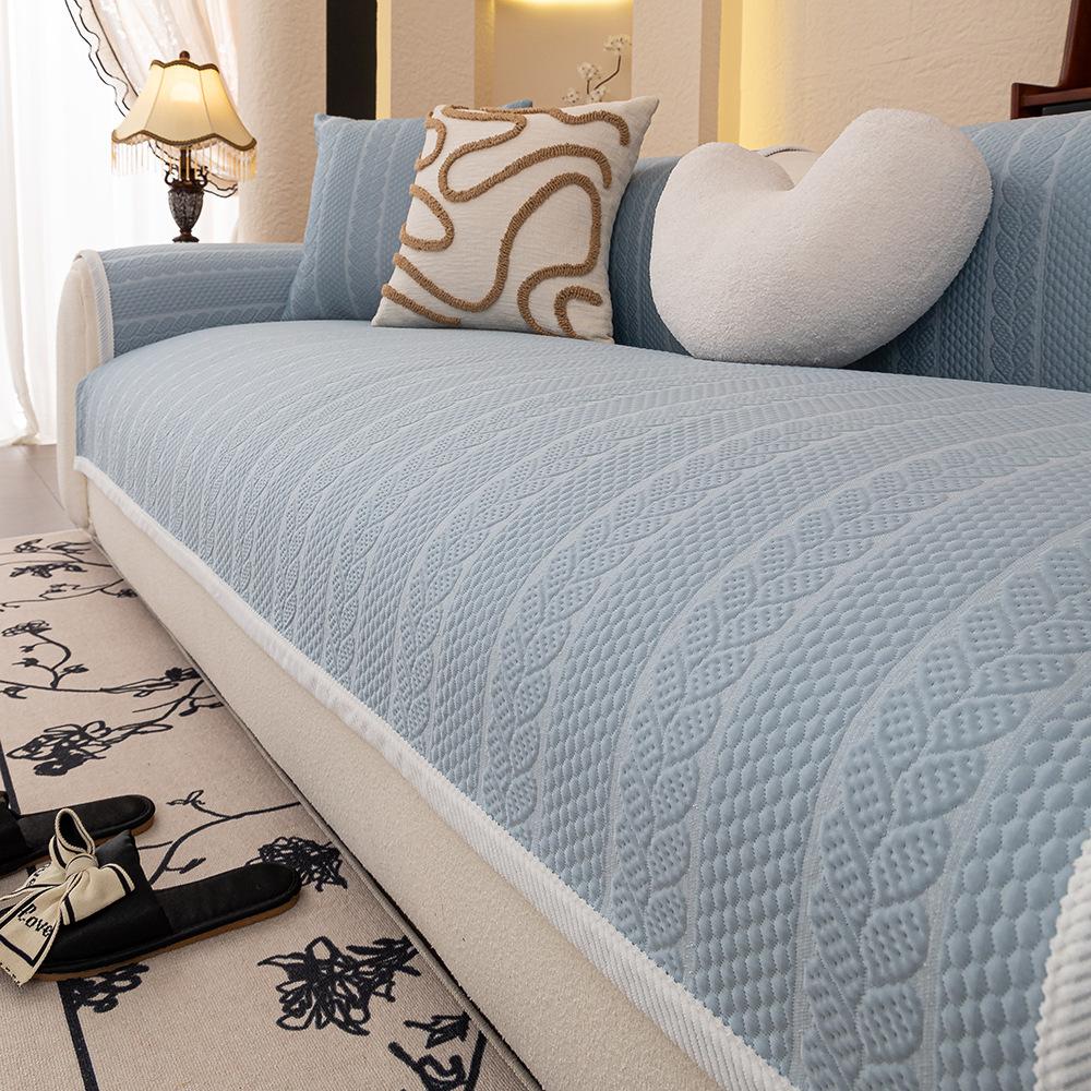 Cool Doudou Ice Silk Sofa Cushion Summer Mat Cushion New Non-Slip Summer Sofa Cover Cover Cool Cover