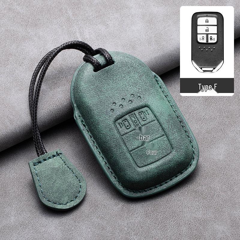 Compatible Leather Key Cover for GAC Toyota CRV, Crown, Accord, Civic, Haoying, and Inspire