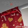 2pcs,Curtains Christmas Cookies Snowflakes Candy (3) Popular Popular Curtain Versatile Polyester Curtains Gifts Perfect for