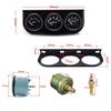 52mm Car Triple Gauge Voltmeter Water Temp Gauge (Celsius)  Oil Pressure Gauge(Bar) 3 in 1 Car Modification Gauge With Sensor