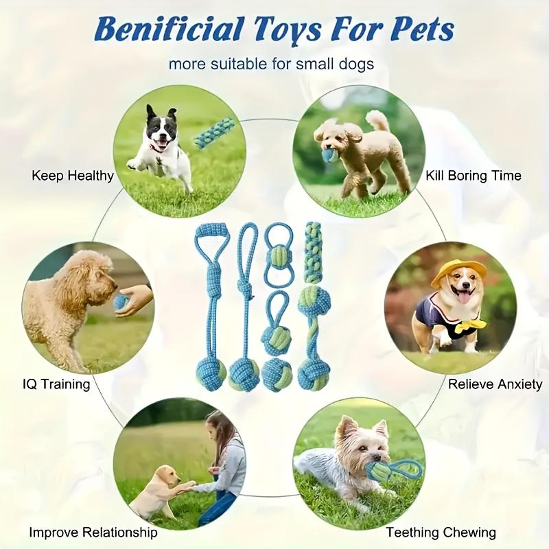 durable training interactive dog rope toy, suitable for all sizes of dogs, grinding rope for cleaning teeth