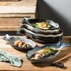 Fish Shaped Ceramic Plate Irregular Steaming Fish Plate Dining Table Decoration Plate Kitchen Supplies Household Utensils