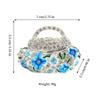 Handbag Shape Mini Jewelry Storage Box Inlaid Gem Organizer Exquisite Alloy Earrings Ring Holder Storage Jar Unique Couple Gift