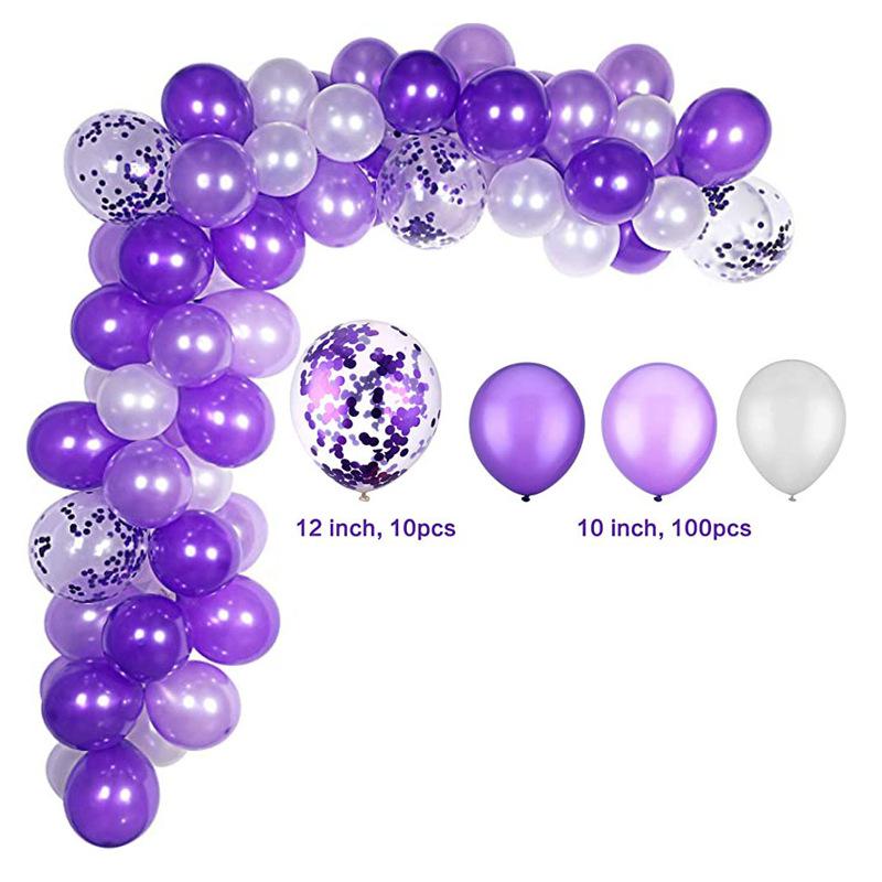 Balloons Wedding Purple Party Decoration Balloons Suitable For Weddings Baby Birthday Balloons Premium