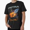 Funny Graphic Gift Petra Dark Red On Fire Retro Wave Premium T-Shirt M-2XL Gift,