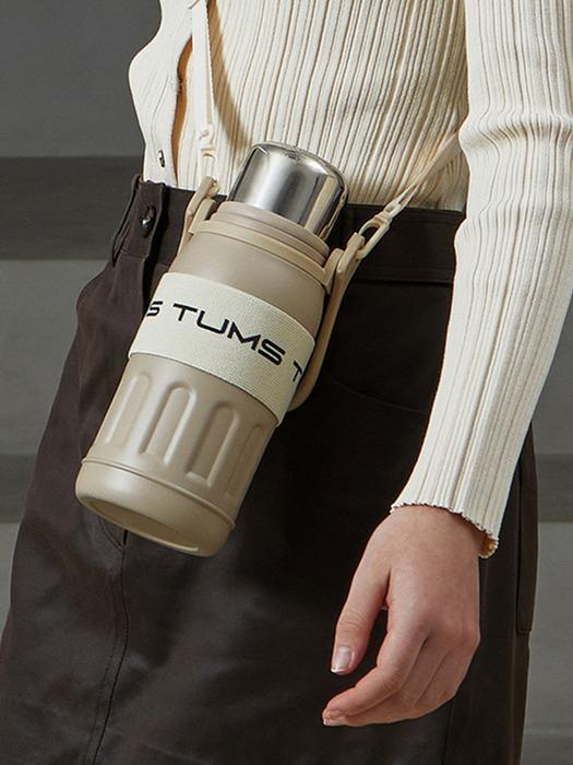 TUMS Handle Strap Tumbler 830ml Cream White
