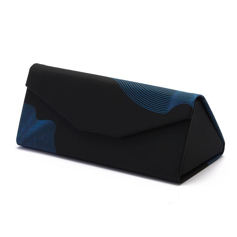 Pudełko na okulary przeciwsłoneczne Składane Przenośne Czarne Pudełko na okulary Wodoodporne Silny Magnes Etui na okulary Ochronne Etui na okulary