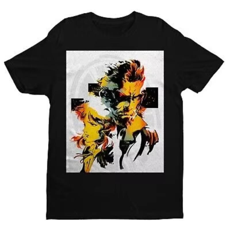 

2025 Summer trendy printed T-shirts loose and casual short-sleeved cotton couple tops for men and women 4XL