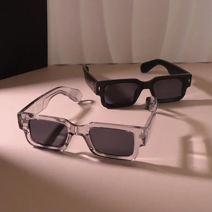 Klasické čtvercové sluneční brýle Módní Dámské Pánské Retro Stylové Brýle Ležérní Minimalistické Ženské Mužské