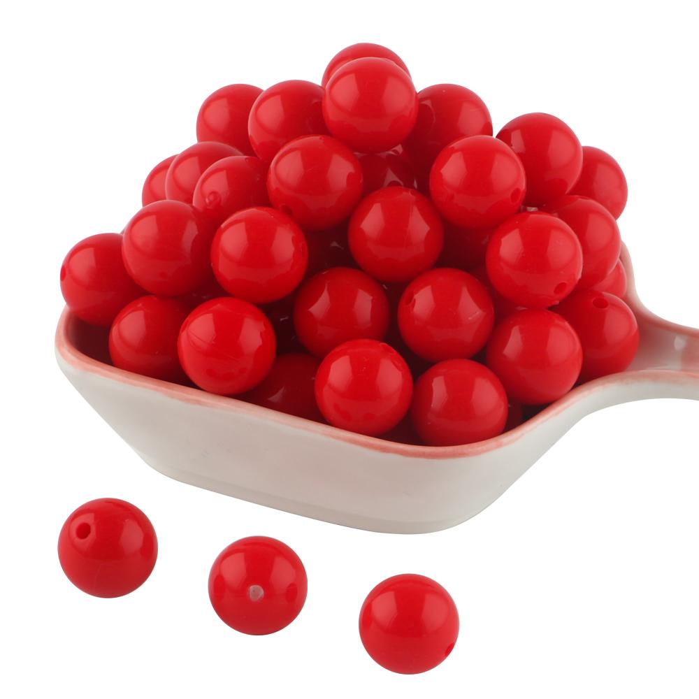 Kovict 24pcs/Lot  Silicone Bright Silicone Beads 15mm DIY Pacifier Chain Jewelry Bracelets Necklace Accessories