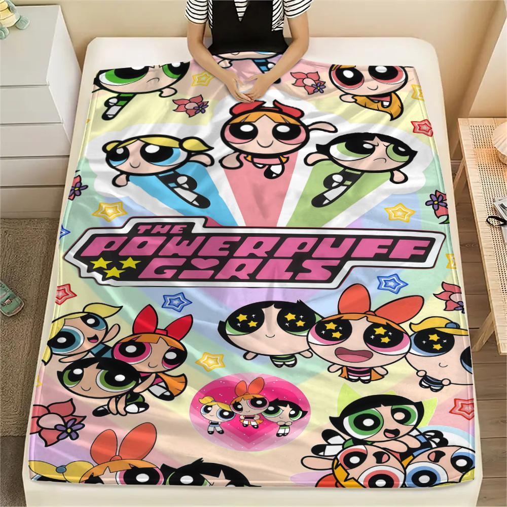 Powerpuff Girls Cute Blanket, Powerpuff Girls Fan Soft Throw, Great Gift.chl 75x90cm