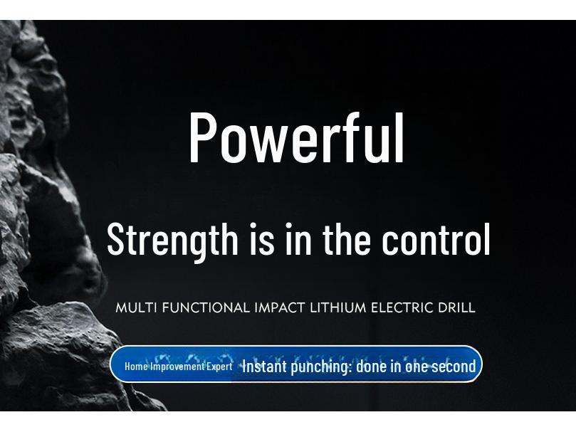 High-Power Multifunctional Lithium Electric Drill & Screwdriver Set