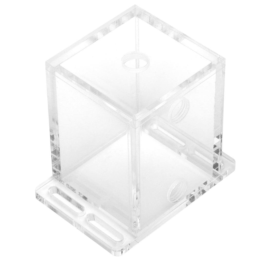 Acrylic Water Tank GQSXT3 Fully Transparent 3 Holes Water Cooler with Extension Fixation for Computer CPU