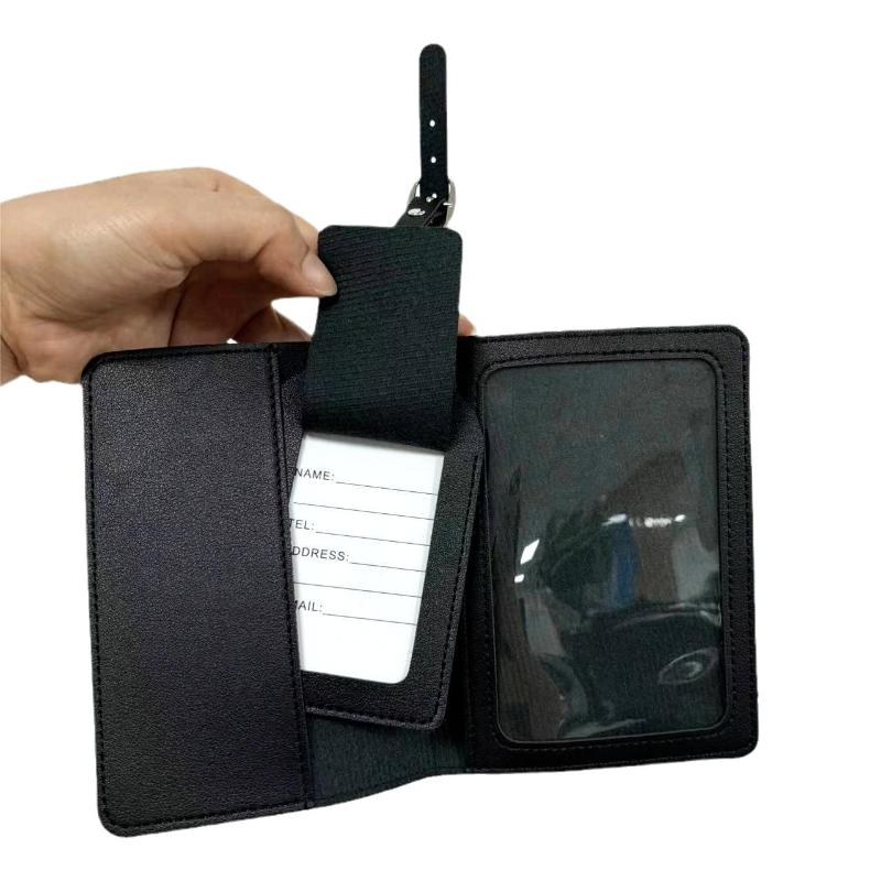 Travel Pu Passport Cover Luggage Tags Wedding Party Bussiness Gift Ticket Holder Passport Holder Case Travel Accessories Set