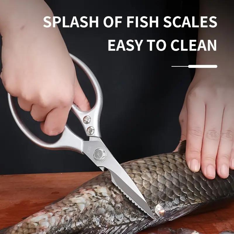 

Многофункциональные кухонные ножницы из нержавеющей стали, мощные кухонные ножницы, прочная открывалка для бутылок, ножницы для мяса, рыбы, индейки, овощей