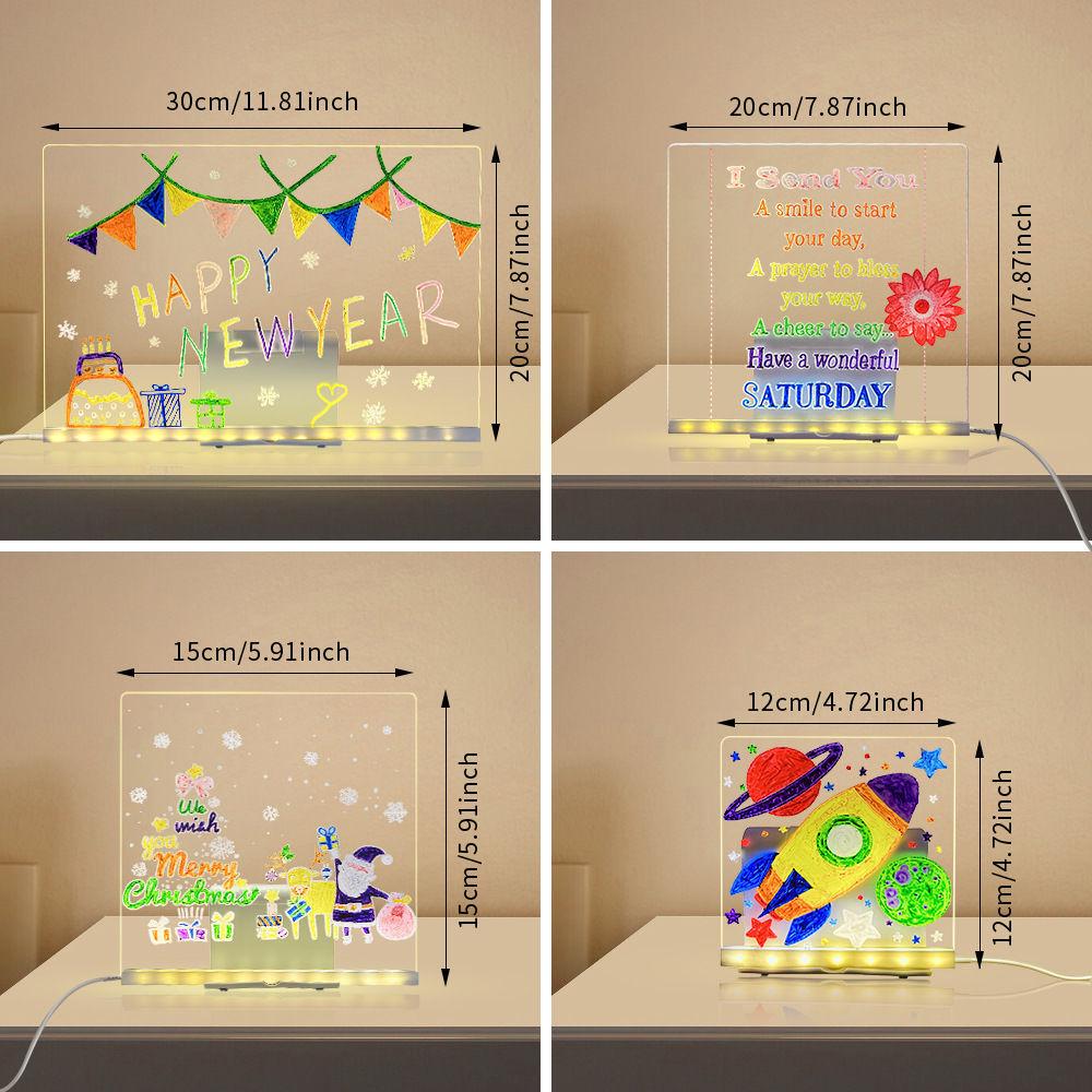 Erasable Luminous Kids' Drawing Board - Scratch-Resistant Night Light Toy