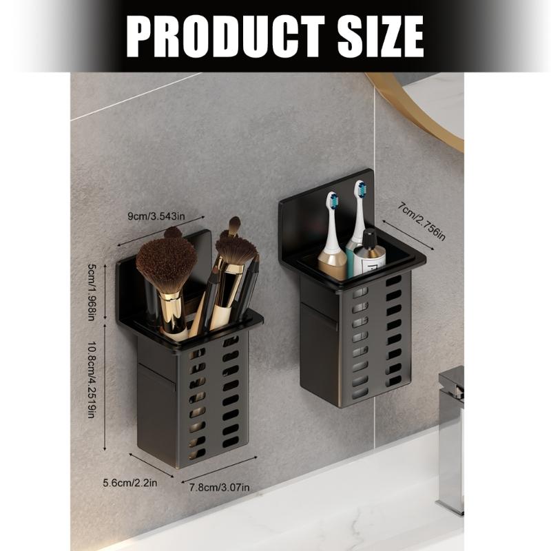 Strong Adhesive Wall Mount Chopsticks Organizers Plastic Multiple Use Rack For Utensils Brushes And Small Items