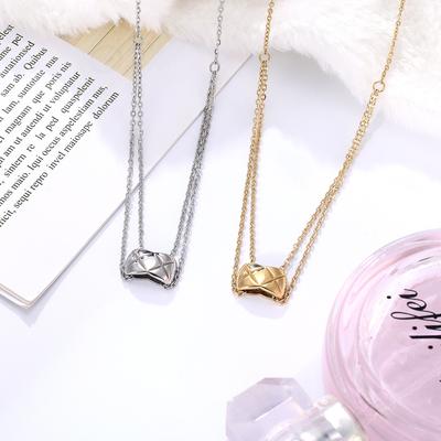 Rhombus Pattern Gold Pendant Hip-hop Star with the Same Exquisite Style