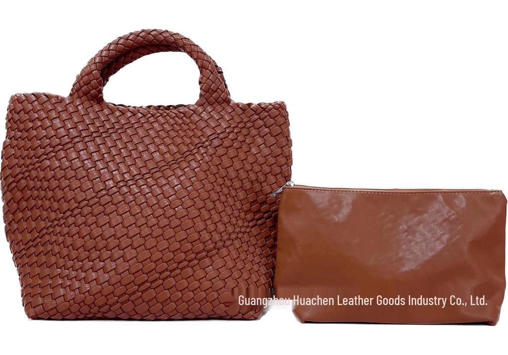 Fashionable & Versatile Women's Large Woven Tote - Double Wrist Mother-Child Shopping Bag