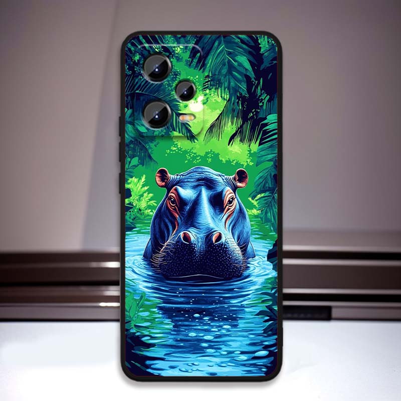 

Tung Tung Sahur Anime Art Phone Case For Xiaomi Redmi Note 15 14 13 12 12S 11E 11 11S Pro Plus 4G 5G Black Soft TPU Redmi Note 12 4G