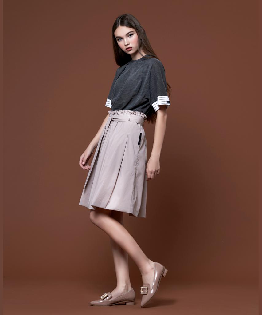 Jihui Pink Beige Romantic Skirt