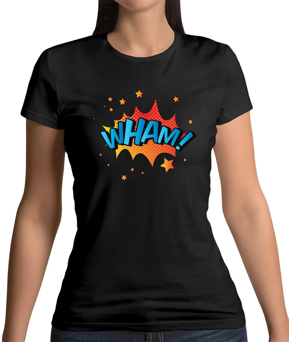 Superhero Wham Womens T-Shirt - Comic - Hero - Pop Art - Graphic Novel - Heroes XXL