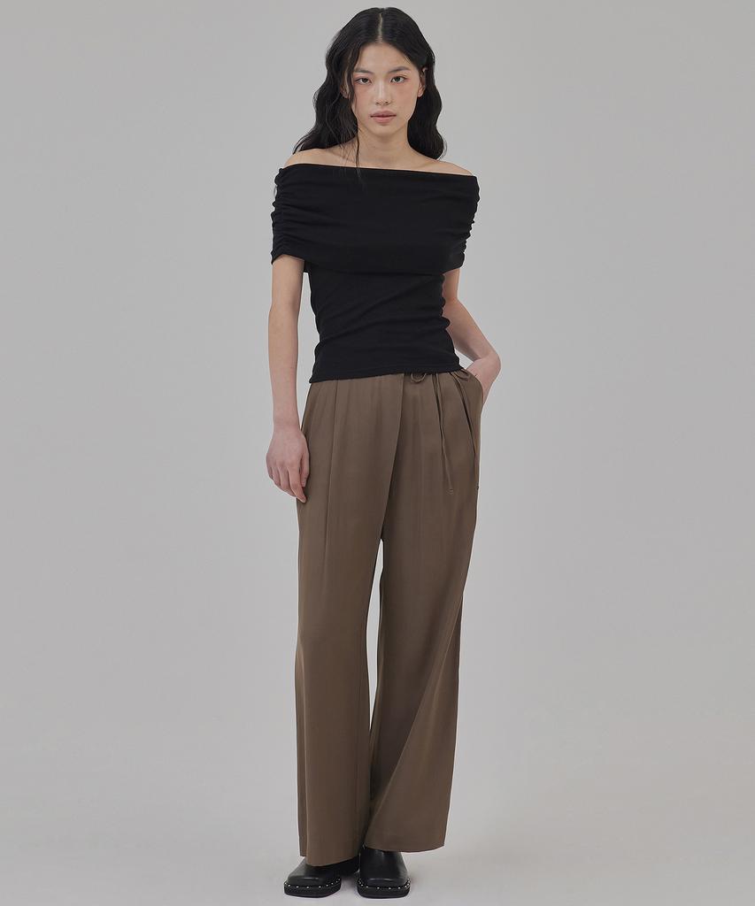 TOPGIRL Strappy Two Tuck Wide Slacks_T416Bt702