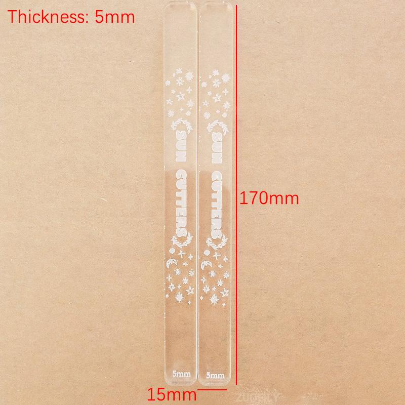 2 szt. Akryl 2/3/5 mm ceramika polimerowa glina grubość linijka wałek do ciasta prowadnice paski patyczki do kolczyków biżuteria wisiorki tworzenie