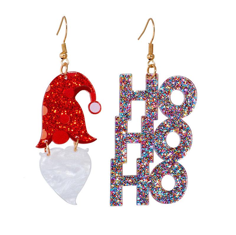 Europäisches und amerikanisches Mode-Temperament rote Weihnachtsmützen-Ohrringe exquisite personalisierte Feiertags-Ohrringe