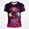 Cartoon Anime Invader Zim T Shirt Men Summer Short Sleeve Cool 3D Print T-shirt Funny Dib Membrane Tops Tee Clothes