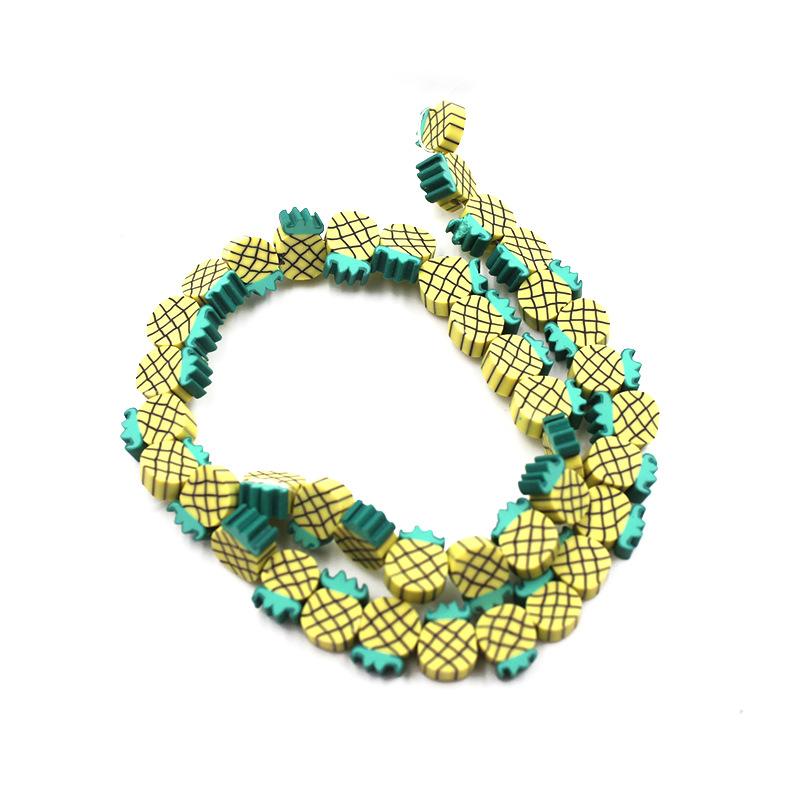 Soft Pottery Beads Beaded Handmade Materials Diy Jewelry Accessories Mobile Phone Chain Bead Separation Mixed Color Soft Pottery Loose Beads