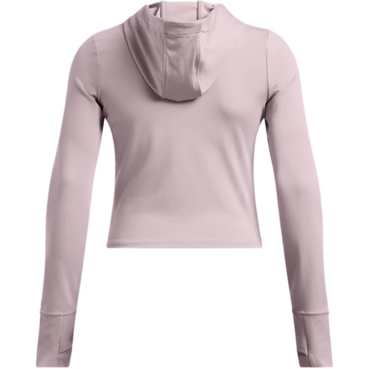 Under Armour Meridian Simple Solid Color Quick-Dry Knitted Hoodie Jacket Women jackets Lithe-Gray 1386618-015