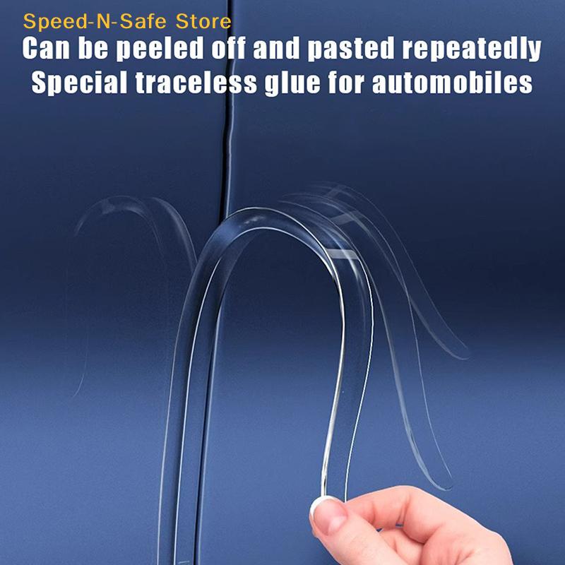 Car Door Edge Protector Strip Universal Fit for Rearview Mirror Bumper Anti Scratch Protection for Urban and Rural Areas
