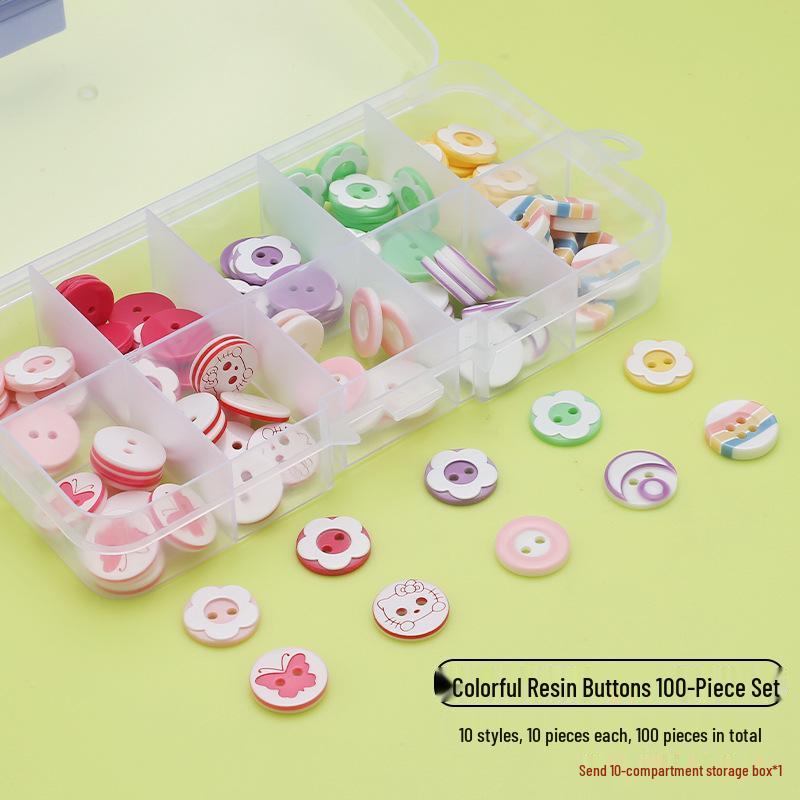 Colorful Plastic Buttons for Baby & Children's Shirts, DIY Crafting - Two & Four Holes