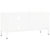 Vidaxl Szafka Pod Telewizor, Biała, 90X30X44 Cm, Stal I Szkło